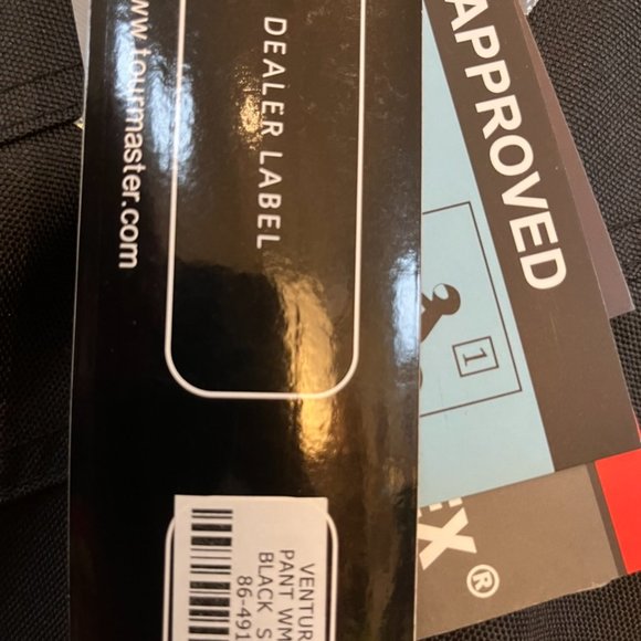 New, Size Small , Black Motorcycle Overpants, Waterproof with Removable Armor - Picture 5 of 10